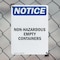Signmission Non-Hazardous Empty Containers OSHA Notice Sign, Aluminum, 12in W x 18in L, 2PK OS-2PACK-NS-A-1218-V-15069 - alternate 5